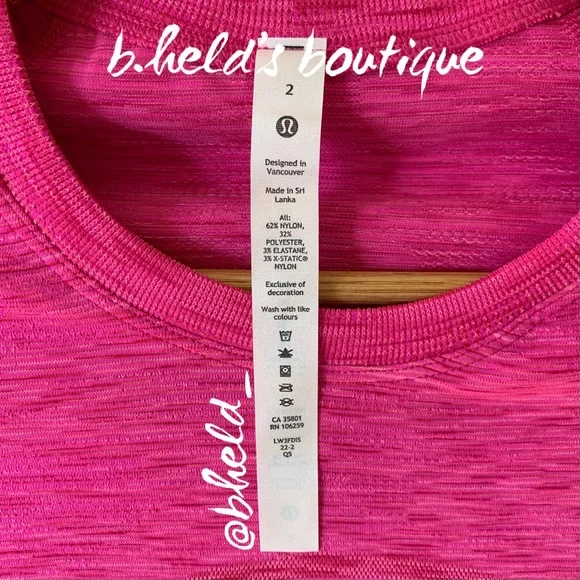 lululemon Limited Ed Swiftly Tech Long Sleeve SeaWheeze Chroma Pow Pink Sz 2 NWT